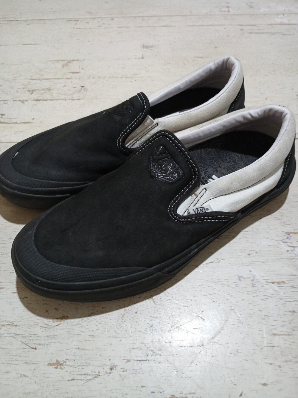 Vans 7.5 Sneakers BMX Slip-on Pro Pop Kush Dak Roche Black And White